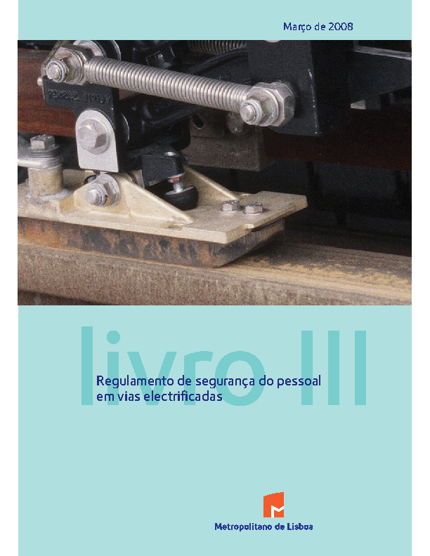 Regulamento de segurança do pessoal em vias electrificadas